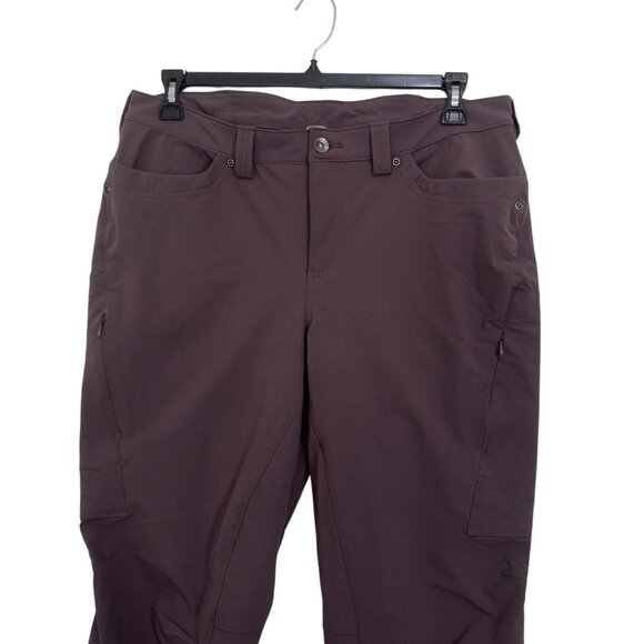 Duluth Trading Women Cargo Pants 14 X 31 Nylon Spandex Hiking Outdoor Travel - Picture 10 of 13